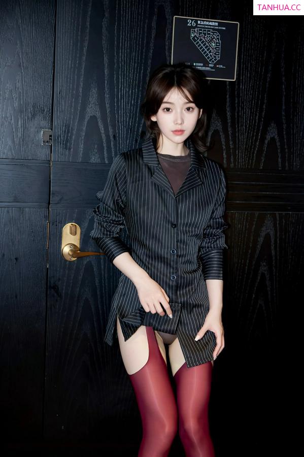 汁汁  [XiuRen]高清写真图 2025.08.08 No.10633 汁汁 黑色衬衫第5张图片
